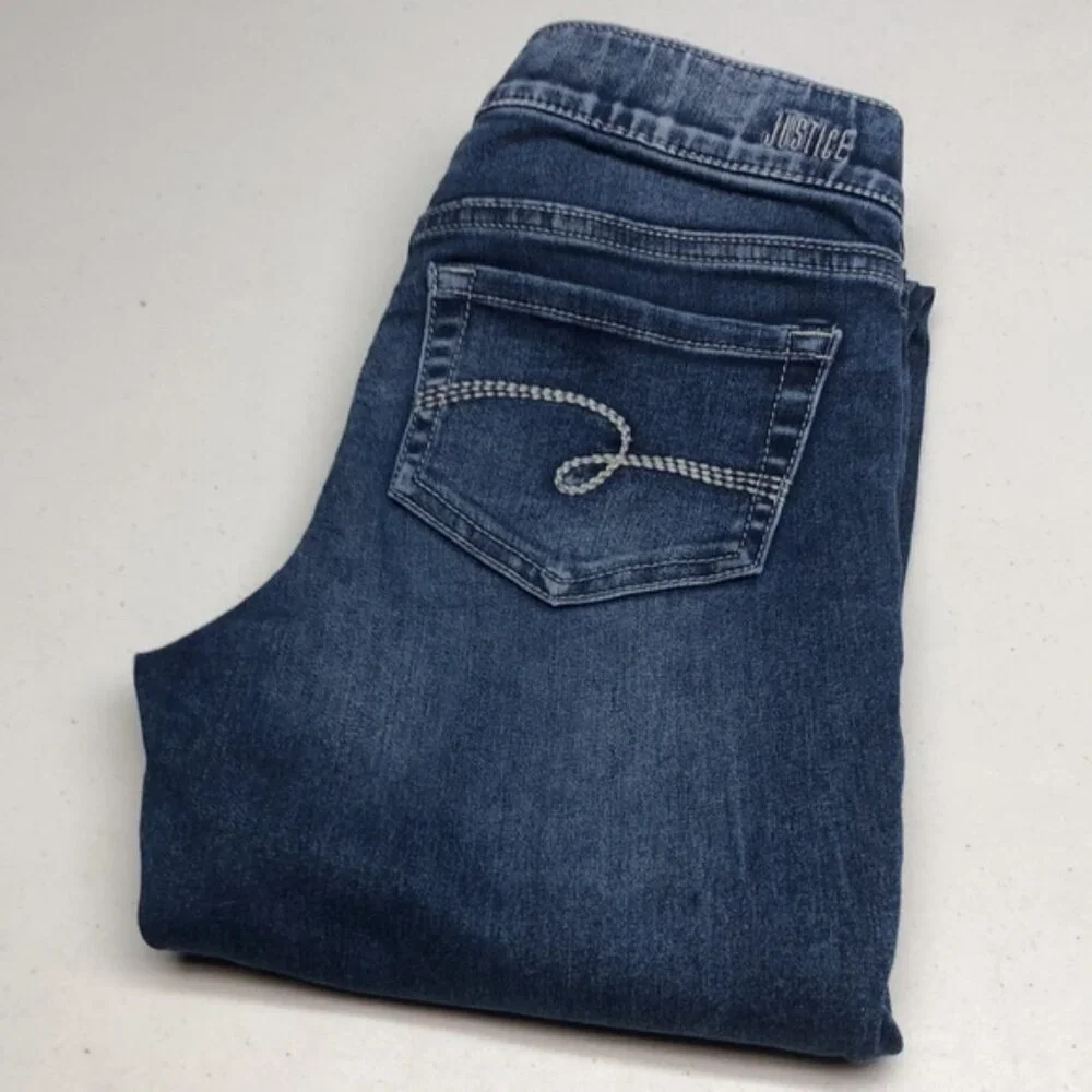 GIRLS JUSTICE MID-RISE LEGGING JEANS (GIRLS) 14x28⭐️